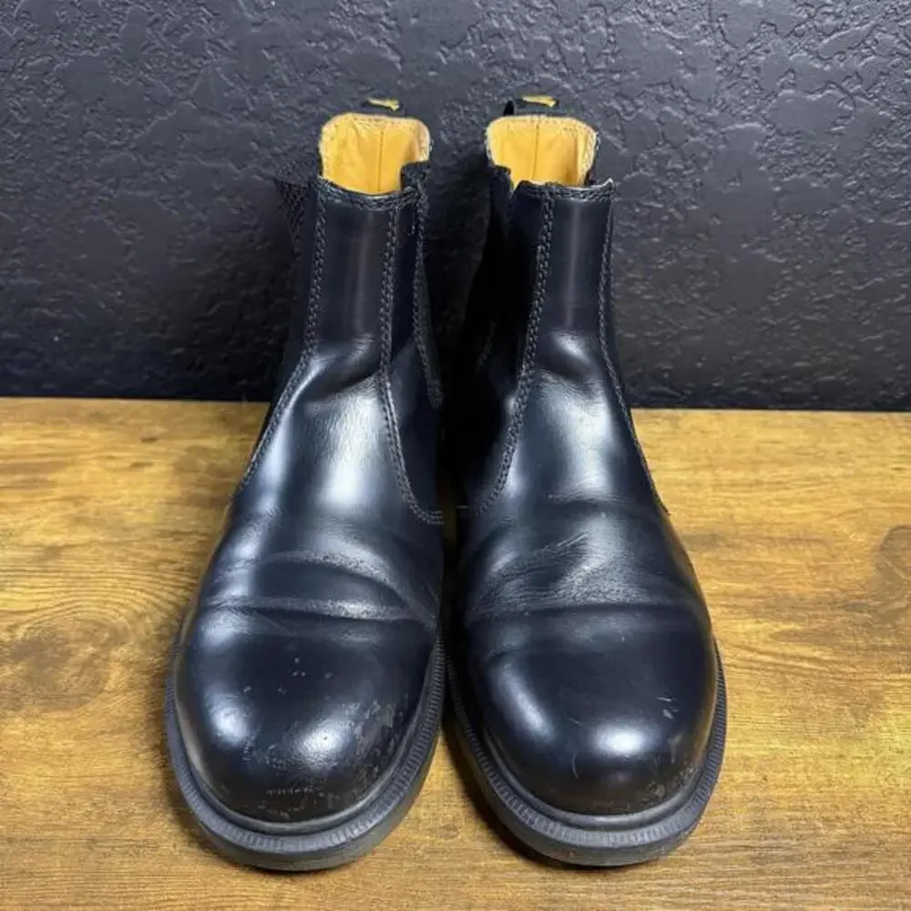 Dr. Martens 2976 11853001 Black Smooth Leather Chelsea Boots Mens 7‎ Womens 8